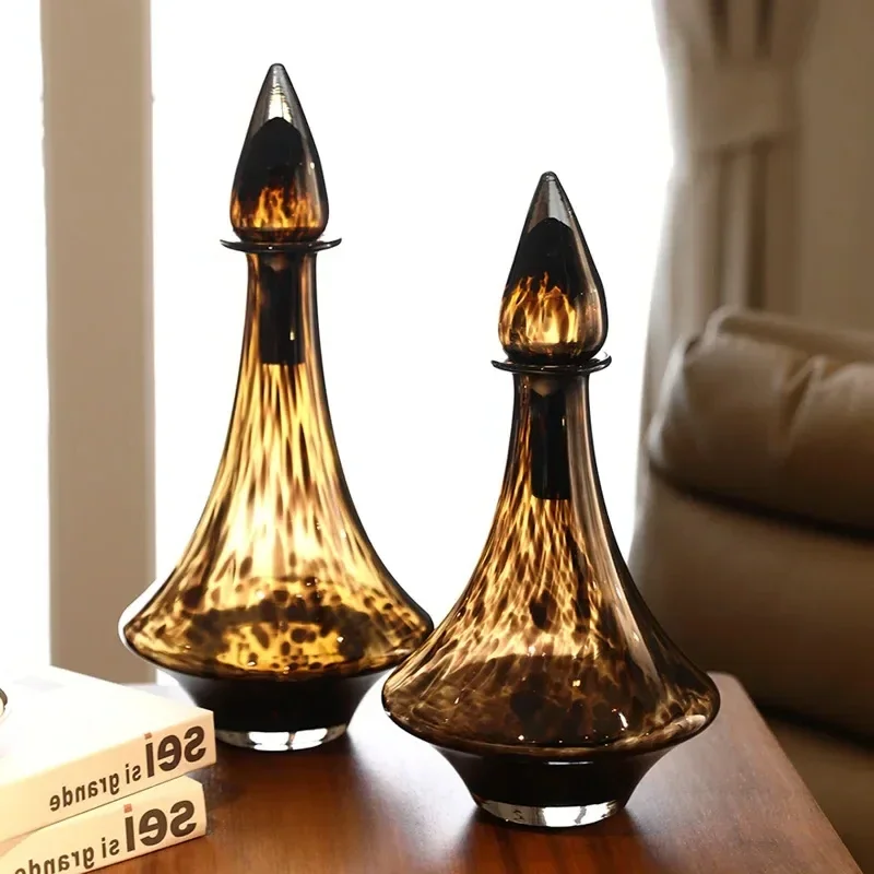 b-m-glass-vase-transparent-leopard-print-flower-vase-glassware-with-lid-floral-arrangement-accessories-terrarium-home-decoration