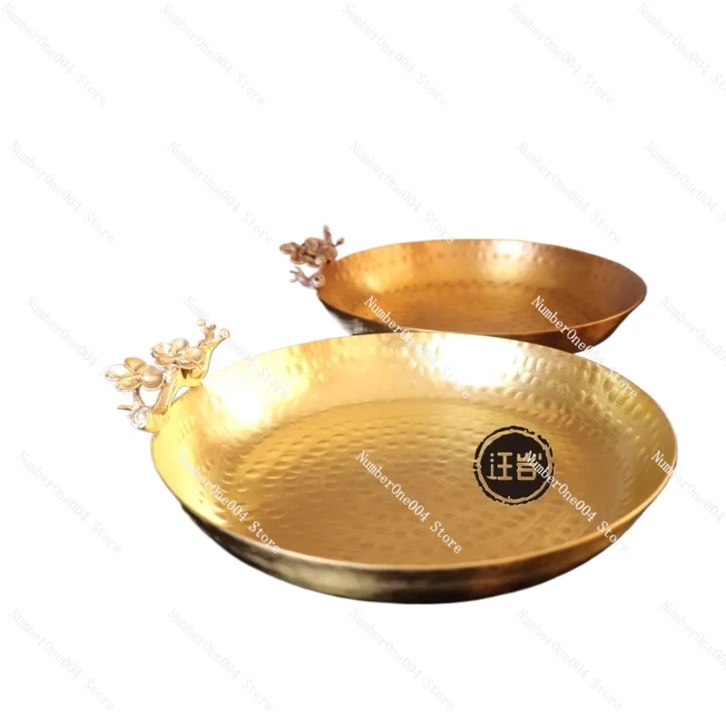 

Подходит для тарелки из чистой меди, латуни в национальном стиле с цветком сливы, меды в европейском стиле, сухофруктов