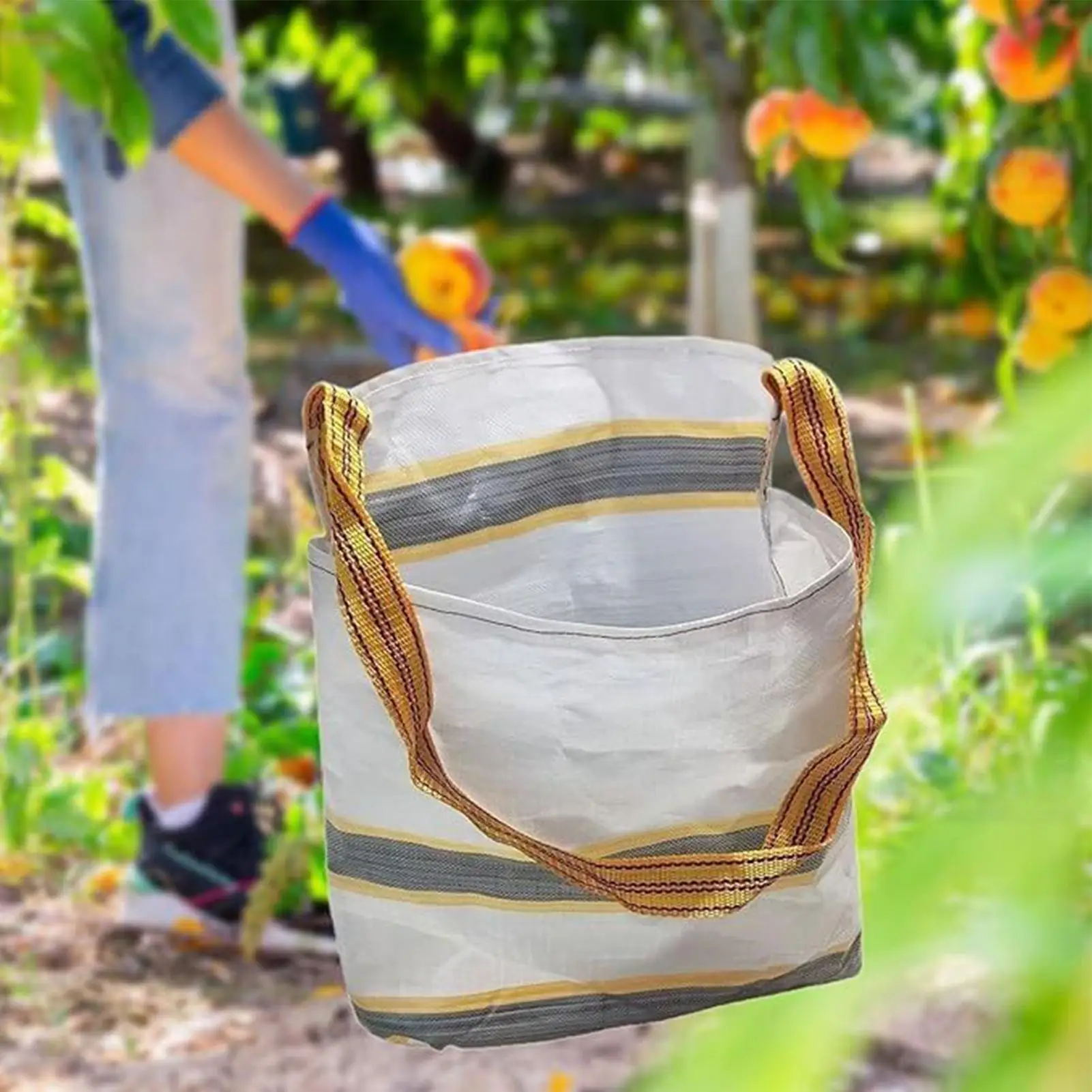 

Waterproof Foraging Bag with Shoulder Strap Fruit Picking Bag Mushroom Hunting Garden Apron Harvesting Pouch for Farm Orchard