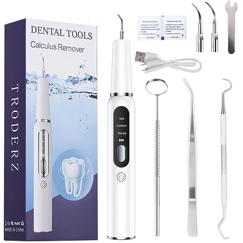 Portable Dental Ultrasonic Scaler Electric Tartar Remover Tooth Cleaning Stain Removal Device Cleaning & Filling Teeth Equipment