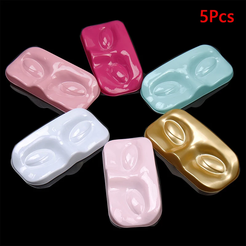 5Pcs Face Shape False Eyelashes Packaging Box Eyelash Trays Lashes Storage False Eyelashes Case