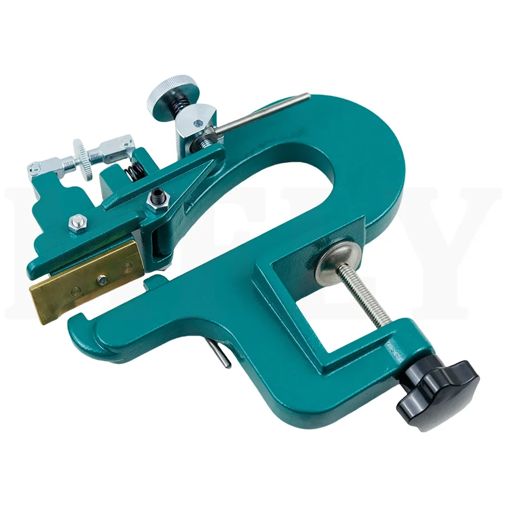 2026 Leather Splitter, Leather Craft Edge Skiving with15 Blades, Machine Leather Repairing Splitter Skiver Peeler Tool