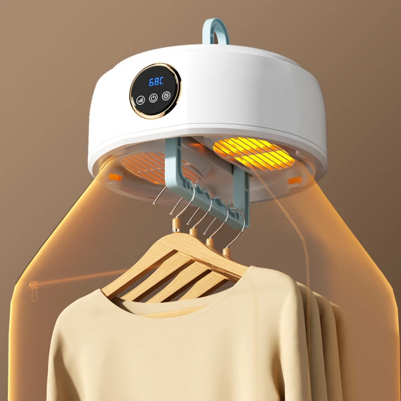 Asciugacapelli pieghevole 1200 W Asciugatura rapida - 3 modalità di temperatura Scaldasalviette portatile per casa/ufficio Pratico e comodo asciugatrice