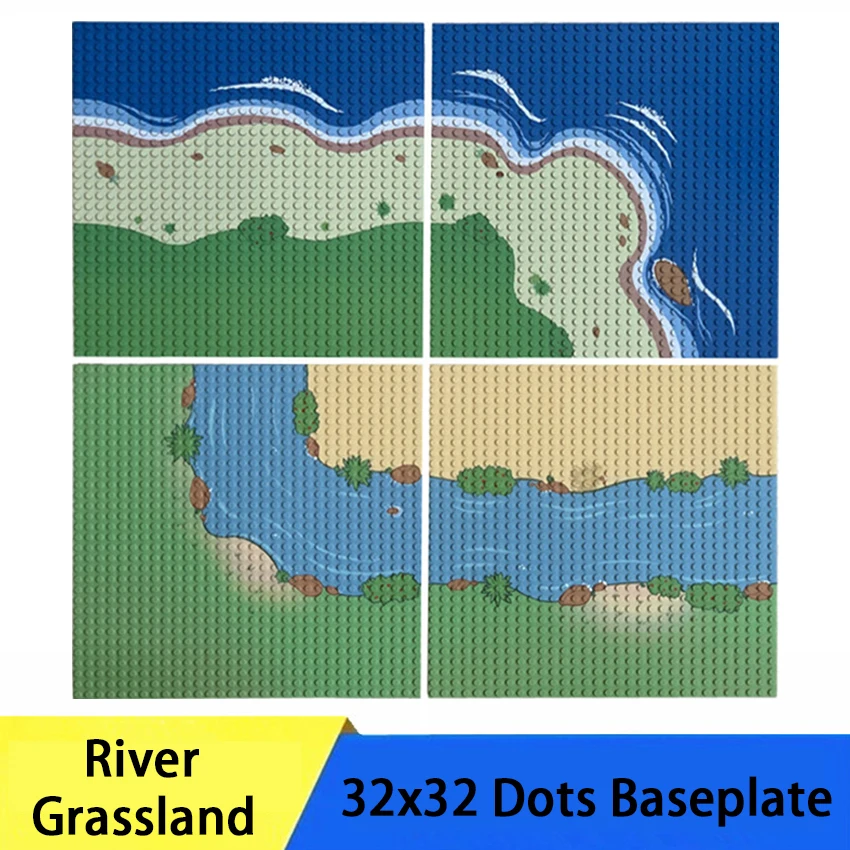 

Aquaryta 32x32 Dots Traffic Road Base Plates Blocks Small Size DIY Bricks Baseplates ABS Plastic Assembly Plate Blocks For Child