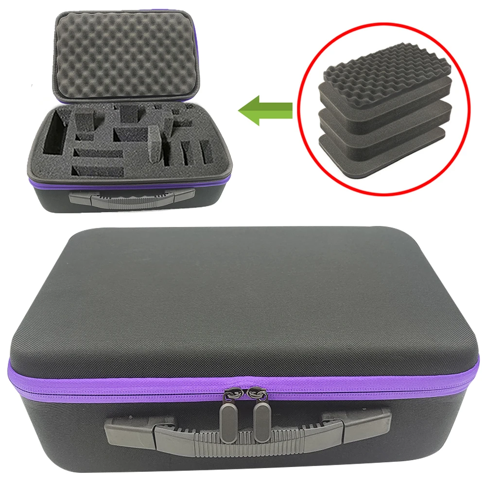 DIY Foam Hard Carry Case Storage Box Travel Zipper Bag Personalization Shockproof Camera Bag For Outdoor Tool Accessories
