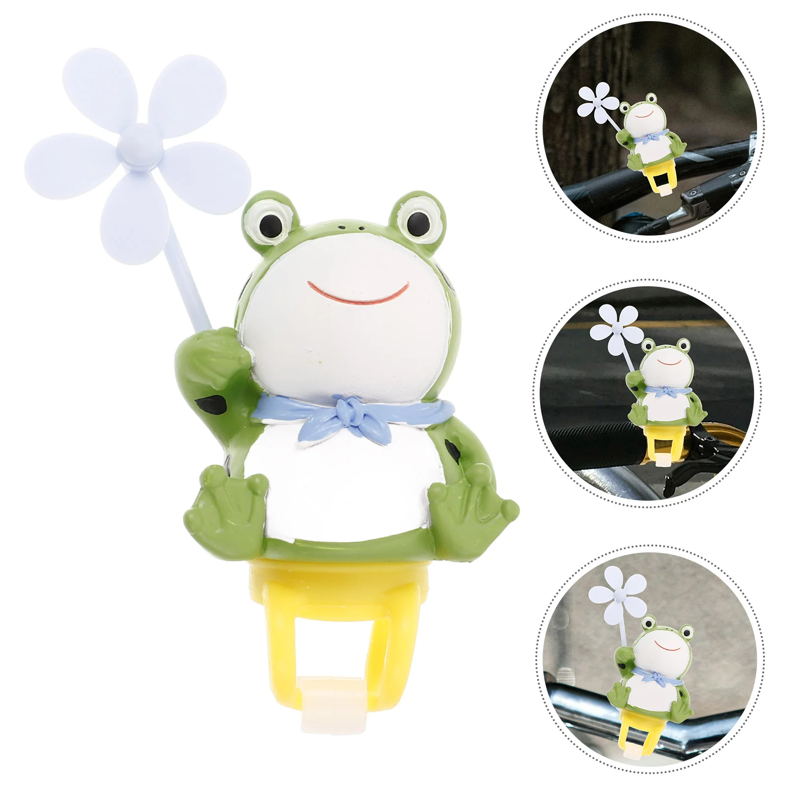 

Frog Windmill Decor Handlebar Propeller Electric Bike Motorcycle nament Frog Modeling Plastic Vehicle
