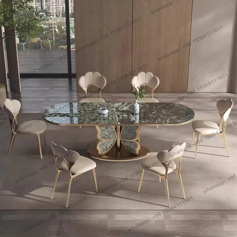 Luxury Kitchen Dining Table Side Nordic Study Gaming Lounge Designer Dining Table Center Modern Mesas De Jantar Home Furniture