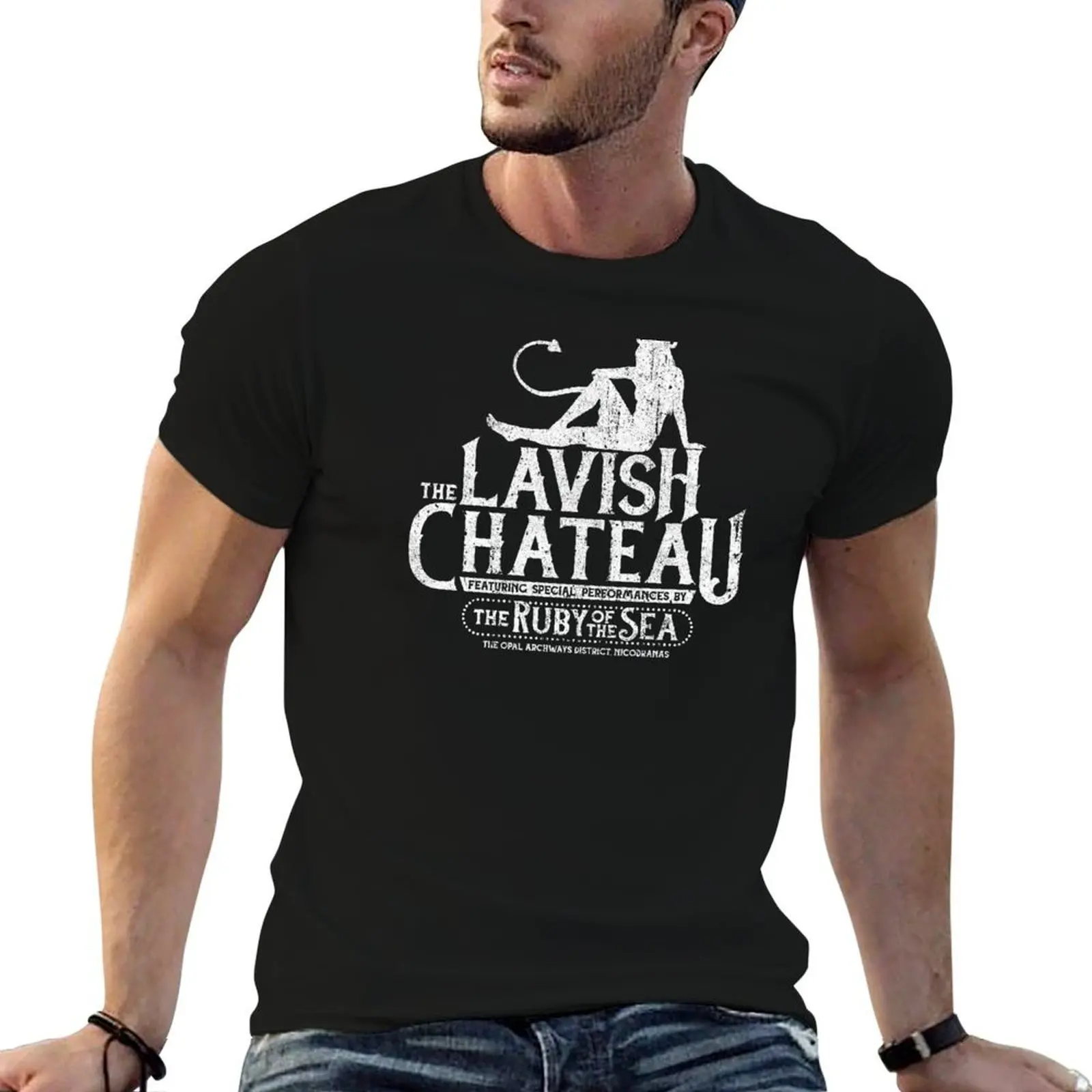 

The Lavish Chateau Featuring The Ruby of the Sea (Variant) T-Shirt t shirt man plain t shirts for man graphic funny T-Shirt