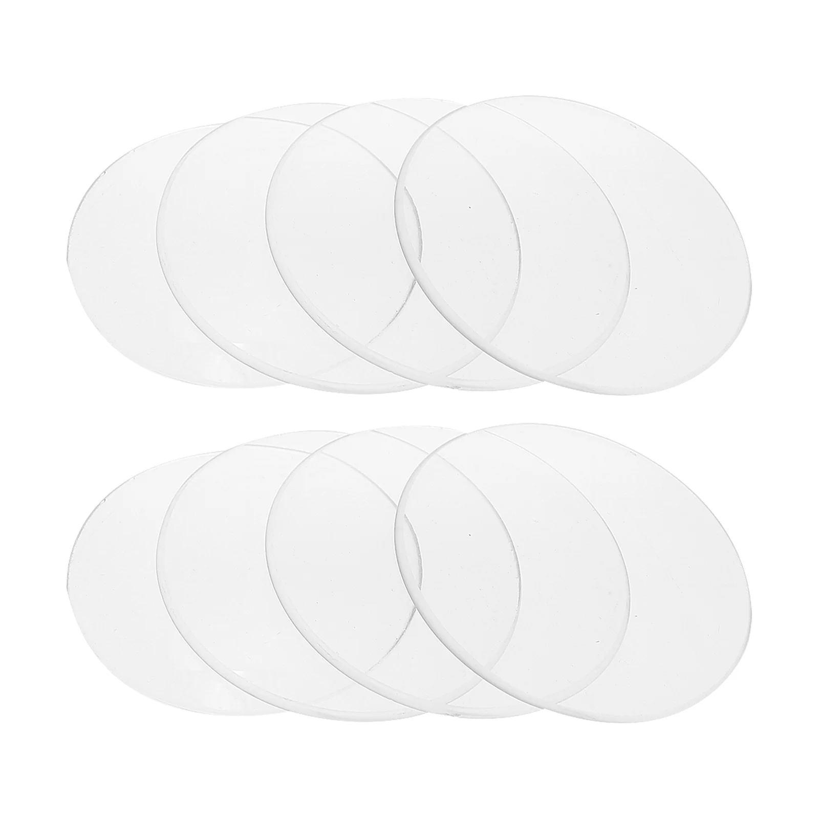 10 قطعة ساعة التبخر الزجاج واضح جولة مختبر سطح طبق للكيمياء فئة العلوم تجربة غطاء تحميل الناقل