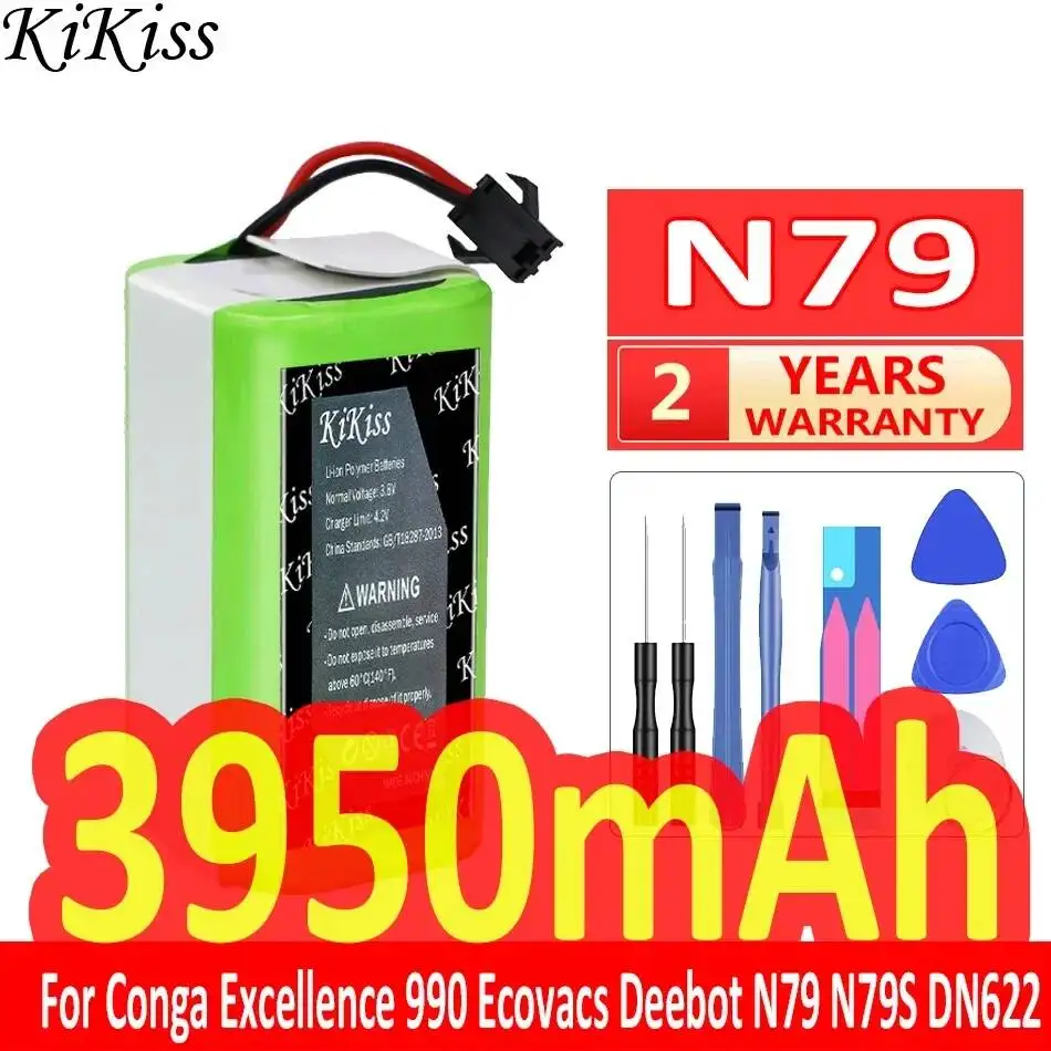 

Аккумулятор 3950 мАч для Conga Excellence 990, Ecovacs Deebot N79 N79S DN622, Eufy Robovac 11 11S 12 15C 15S 35C