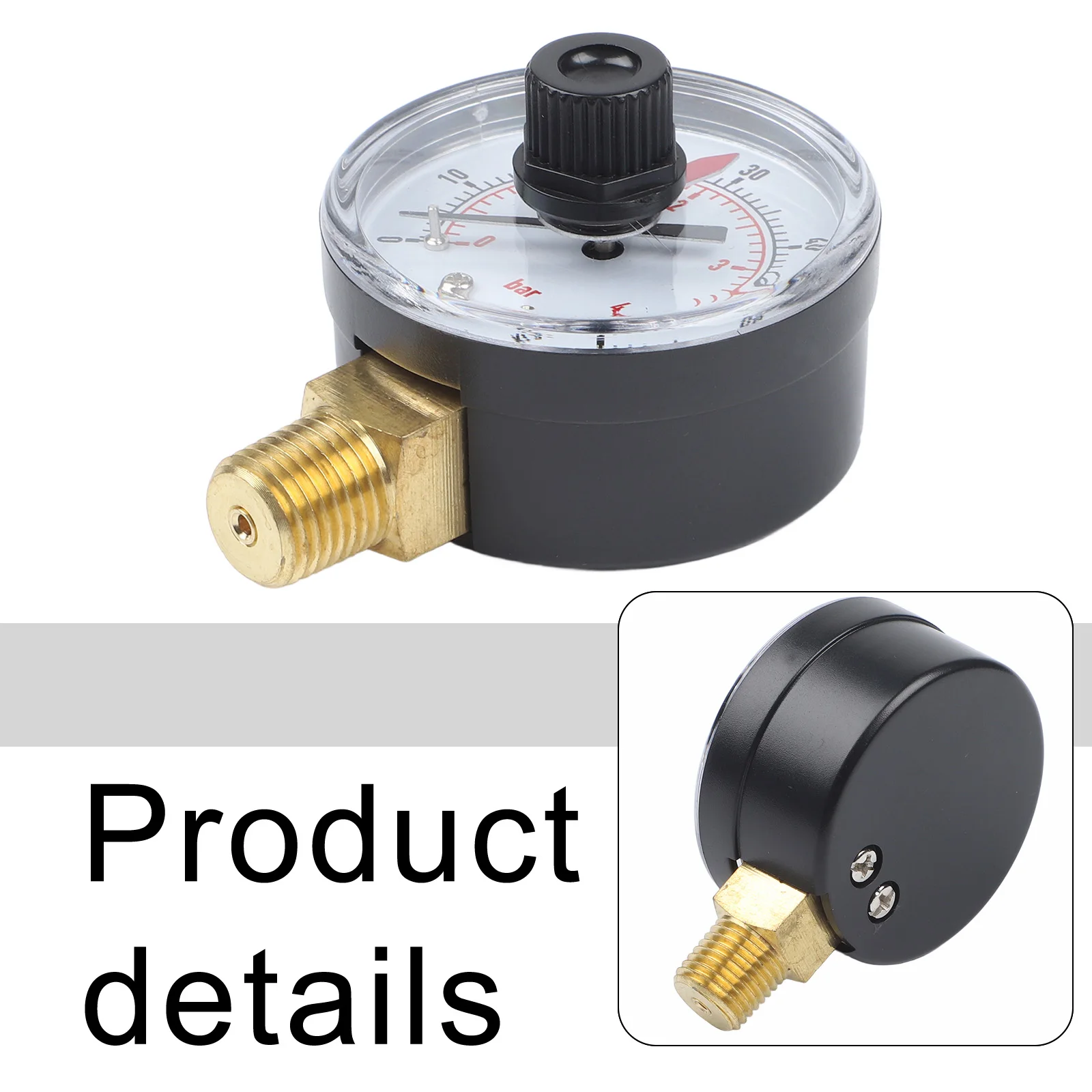 ECX271261 Replacement Pressure Gauge Compatible with For Hayward Pro HCF Starlight S270T2 S244SV HCV20715 C12002 Models