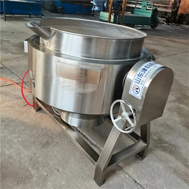 Jam Mixing Pan Mixing Jacketed Cooking Pan Mixer Automatic Industrial Cooking Pot Machine Cooking