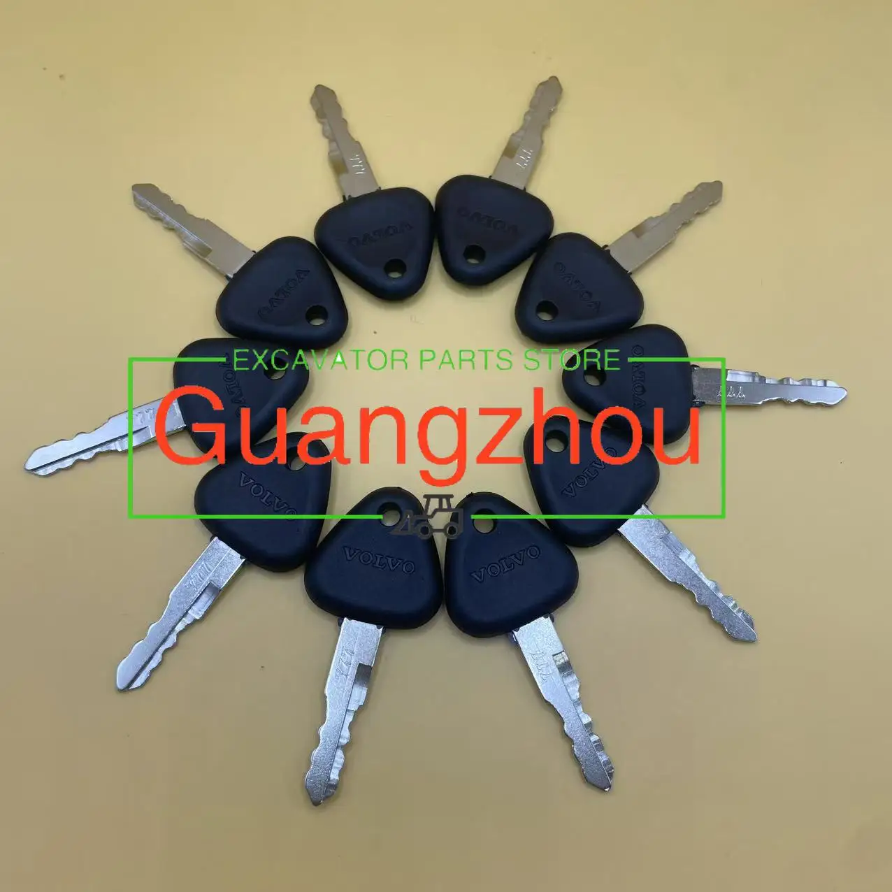 

10 шт. 777 ключ 14529178 Ключ зажигания для тяжелого оборудования Volvo Samsung Excavator