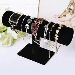 T-Bar Velvet Watch Display Holder Bracelet Jewelry Show Stand Bangle Rack Stand