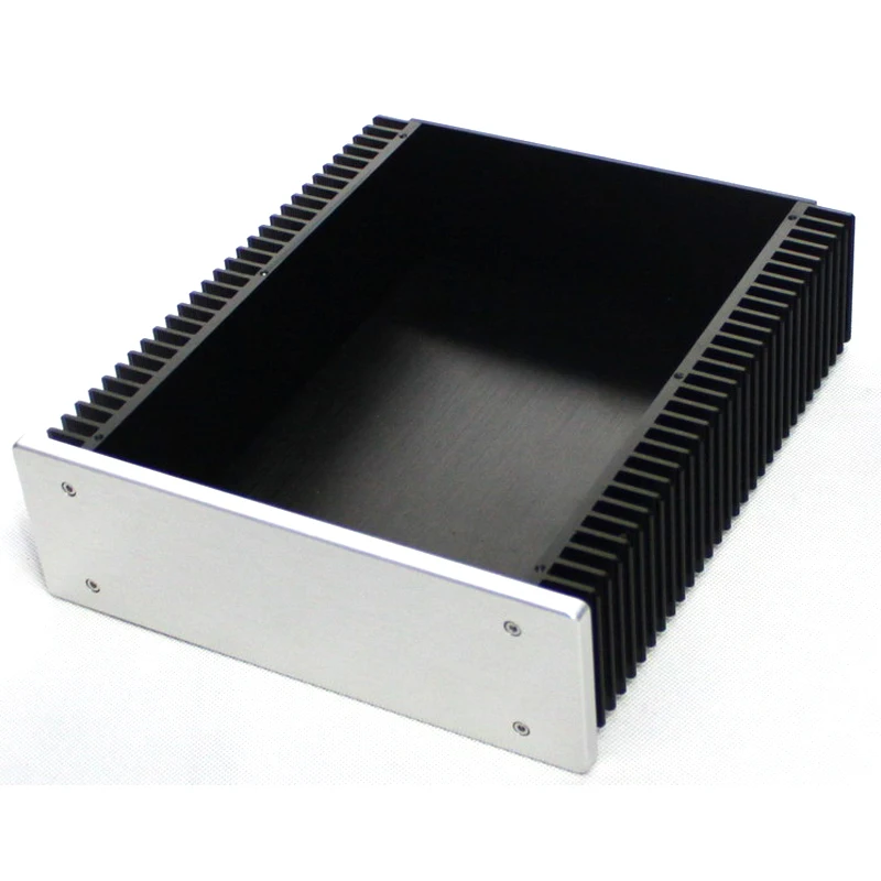 DIY Box Brushed Class A Amplifier Case with Radiator 245*213*70MM WA92 All Aluminum Amplifier Chassis Shell Enclosure