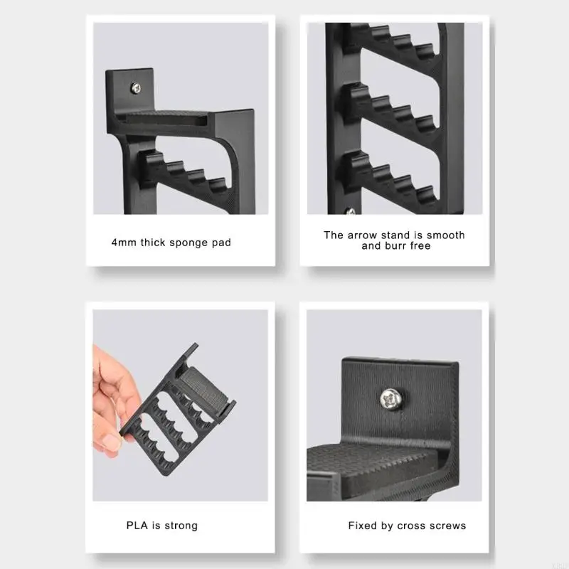 

2025 New Wall Mounted Bows Stand Arrows Display Bracket Storage Rack for Compound Bows