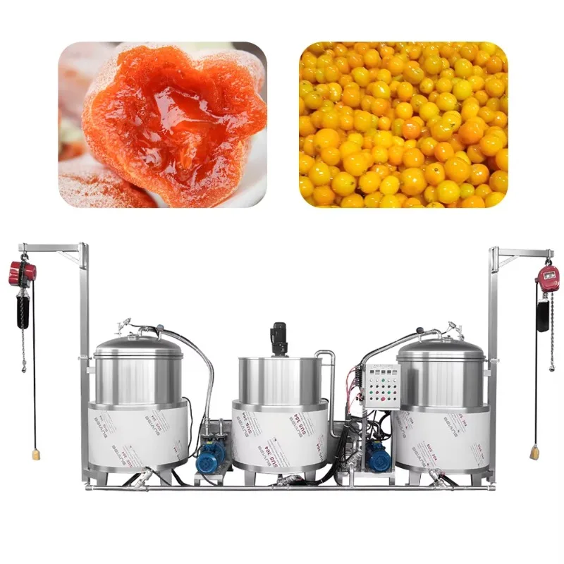 Automatic Vacuum Sugar Dipping Pot Machine, Industrial Preserved Fruit Sugar Impregnation Tank Equipment