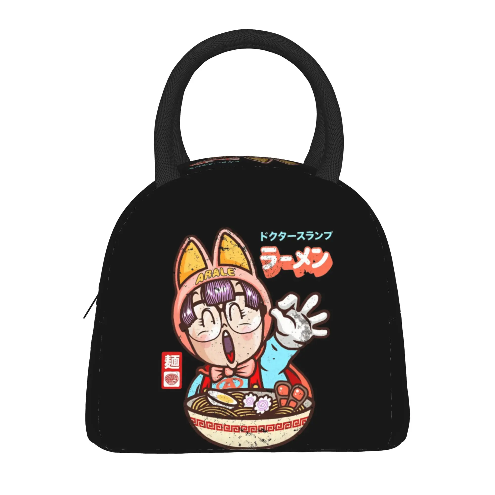 Arale Lunch Bag noodle ramen Picnic Lunch Box For Child Casual Custom Tote Food Bags Oxford Portable Cooler Bag