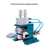 Semi-Automatic Pneumatic Sheath Wire Stripping Machine Vertical Type 3F Wire Core Cable Stripper Peeling Machines