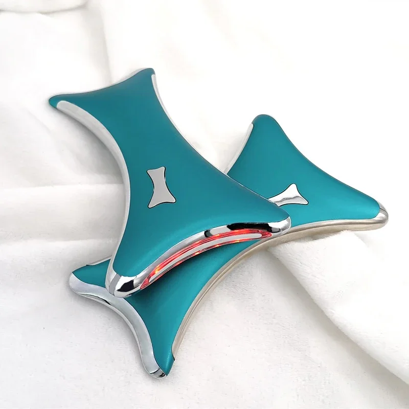 1pc elétrico facial raspagem massageador micro-corrente raspagem dispositivo anti rugas mandíbula magro beleza ferramenta