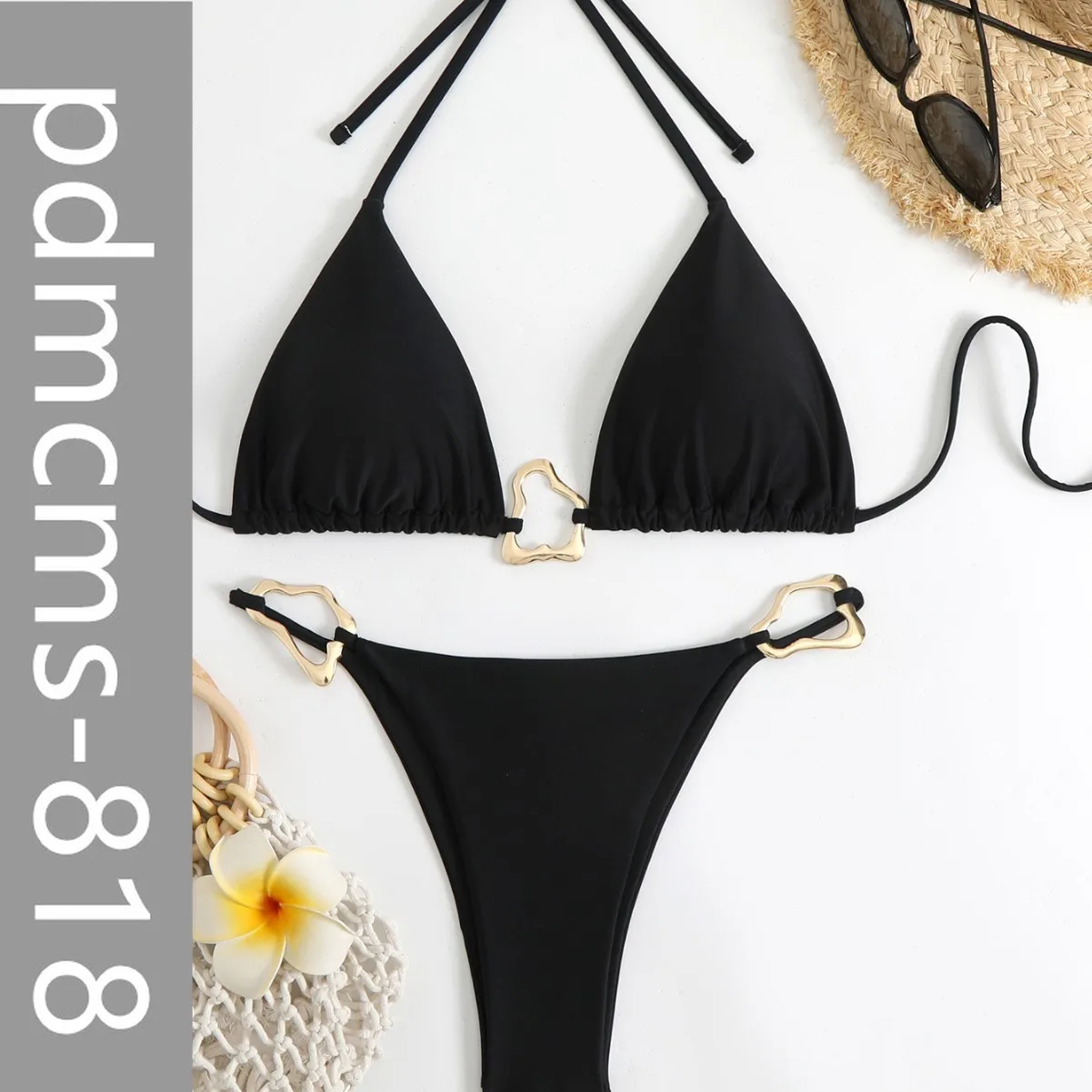 

Купальник женский, сексуальный, разделенный, комплект из двух предметов, бикини с ремешком, хит продаж, женский купальник для отпуска, новинка 2023 года