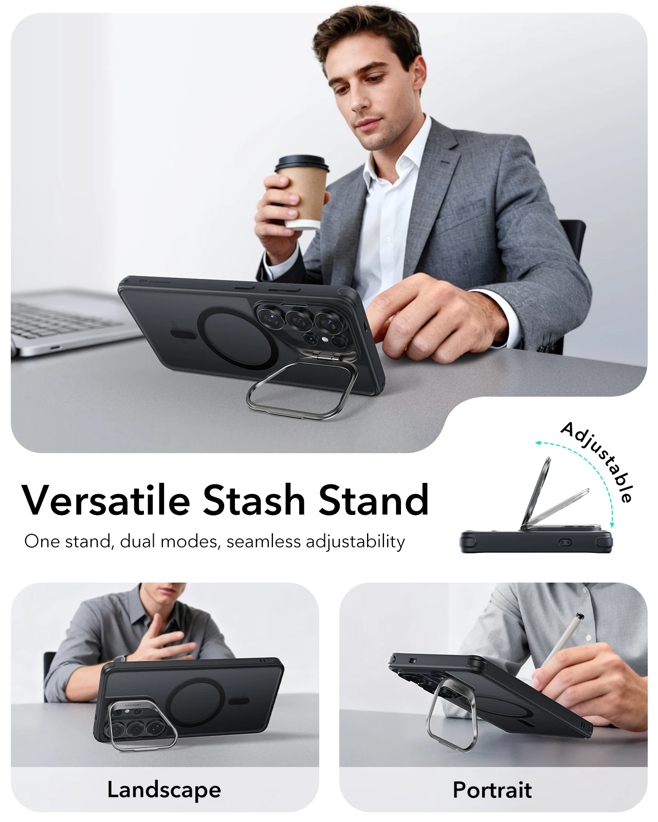 Etui ESR dla Galaxy S26 Ultra Classic Hybrid Magnetic Case z ochroną o wojskowym stopniu ochrony dla Samsunga S26 Ultra — zdjęcie produktu 5