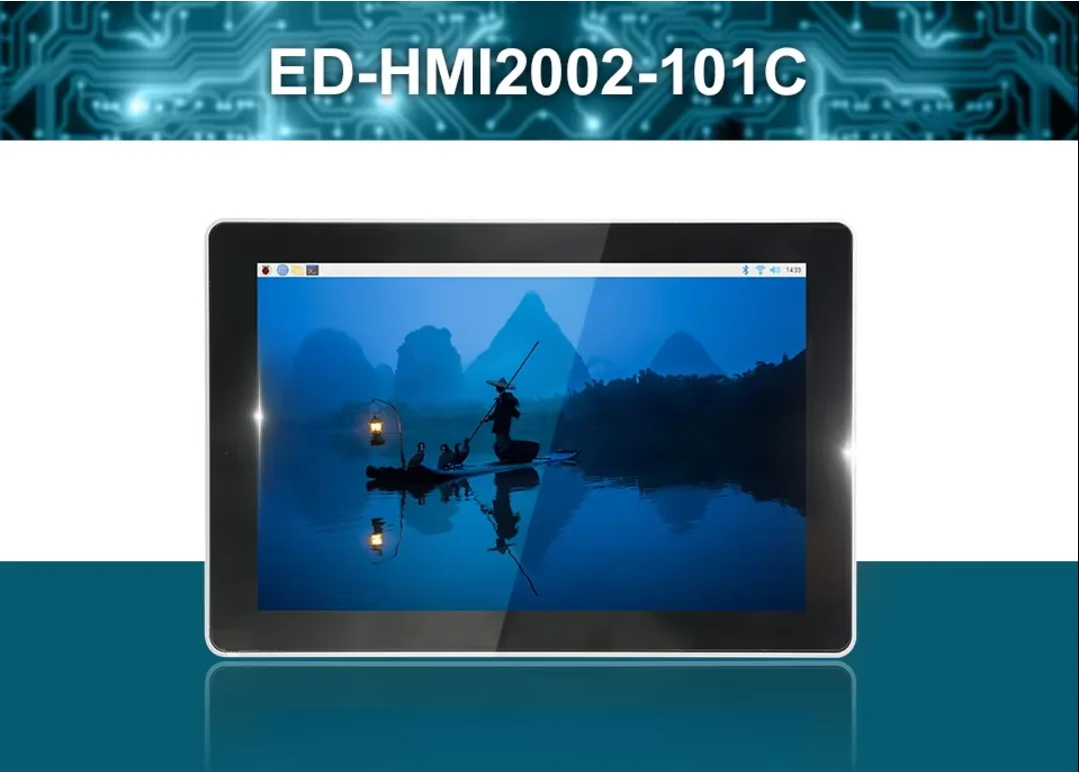 Chipboard ED-HMI2002-101C-0832 with Power Supply Resolution 1280x800 Dual 4Kp60 HDMl Display Output OpenGL ES 3.1 & Vulkan 1.0