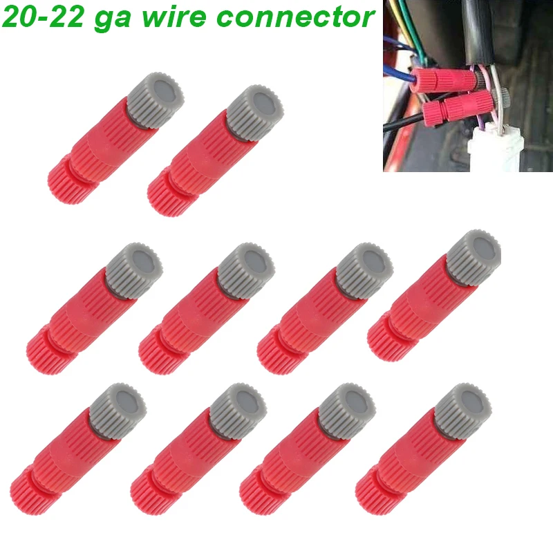 pacote-com-10-fit-posi-tap-vermelho-conector-de-fio-pta2022r-20-22-awg-ga-sem-crimpagem-conectores-de-linha-a-prova-d'Agua-reutilizaveis-ex-130rr