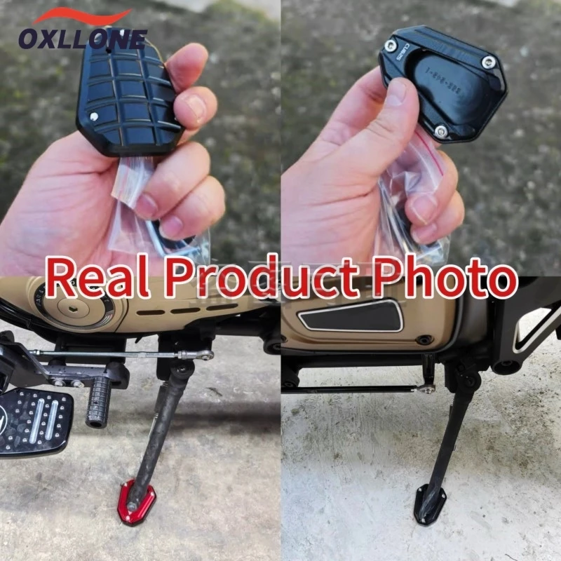 For VOGE CU625 CU525 530 CU250 2023-2026 CU 525 625 250 Accessories Side Stand Enlarger Pad Motorcycle Kickstand Extension Plate