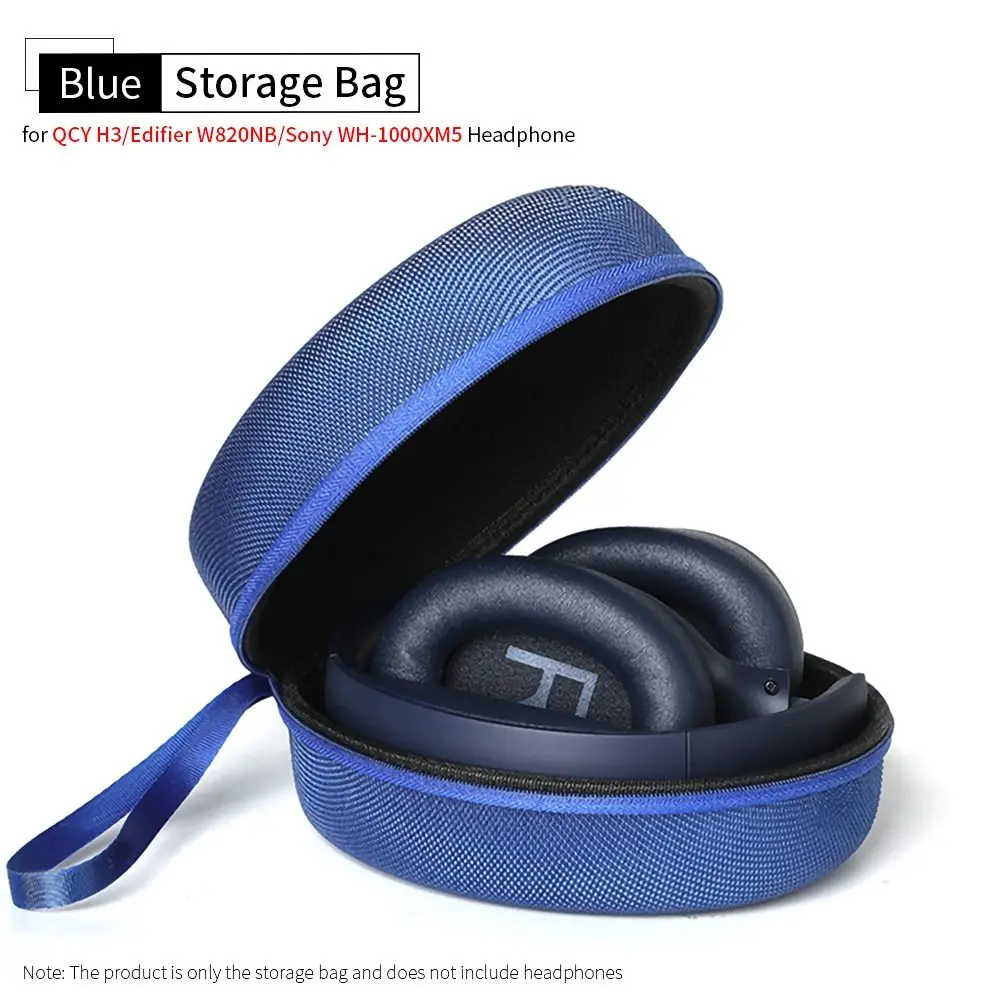 Funda dura EVA a prueba de golpes para QCY H3/H4/Edifier/Sony WH-1000XM5, estuche de transporte de viaje portátil, resistente al agua, anticaída