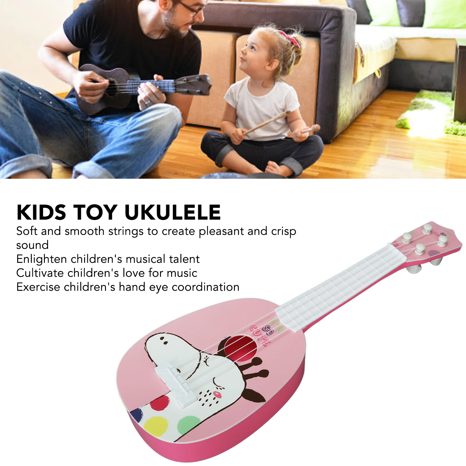 Kids Guitar Musical  Kids  Ukulele Guitar Toys Enlightenment Musical Instrument Early Education for Children Gift