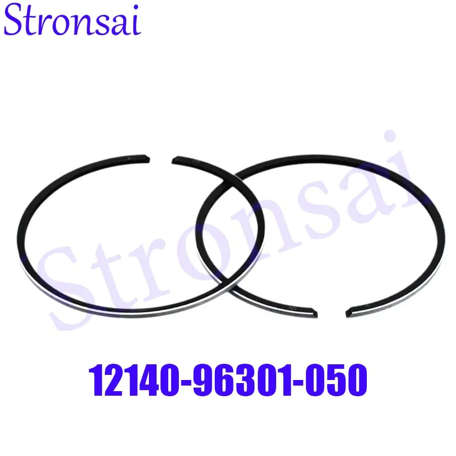 

12140-96301-050 +0.5mm Piston Ring Set for SUZUKI Outboard Motor 2T DT20 DT25 DT30 Boat Engine Acessories