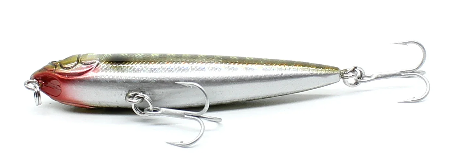 Topwater Walking The Dog 60 mm 3,4 g 105 mm 15,6 g harter Köder schwimmender Bleistiftstab Angelköder Bassoberfläche Schwimmer Wasser VMC Haken – Detail 13