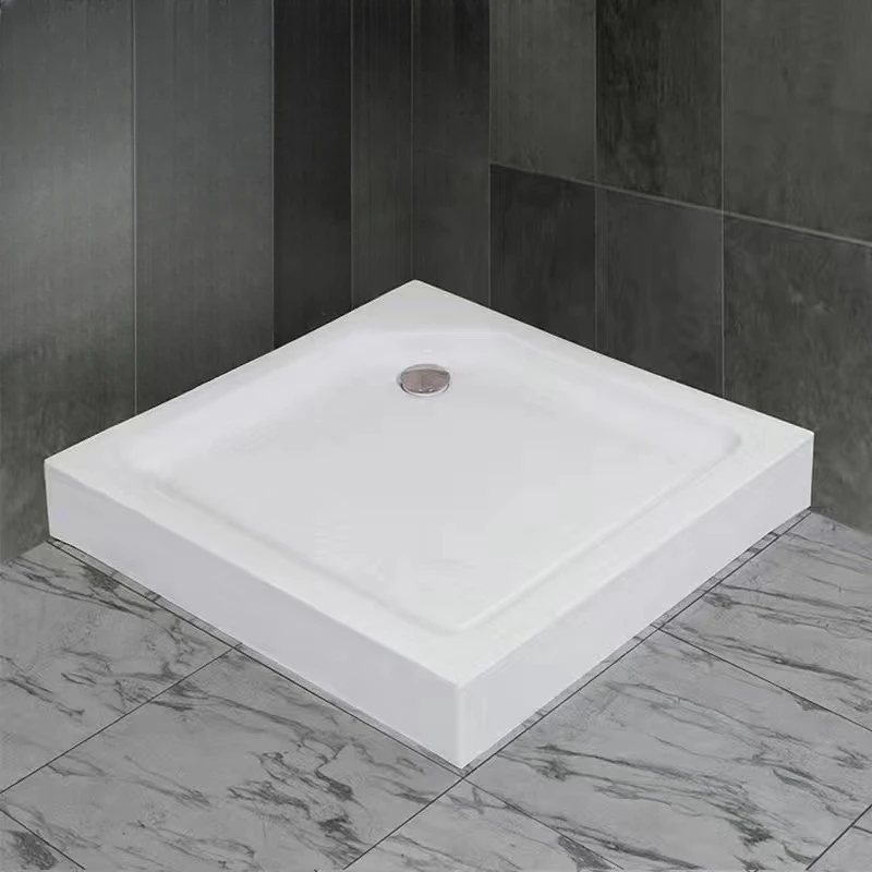 Square/Rectangle Style Acrylic Bath Shower Tray Bottom Base For RV Boat House Thickened Anti Slip