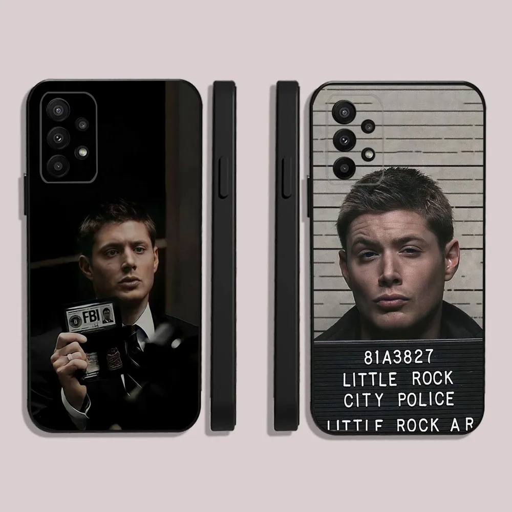 Celebrity D-Dean Winchester Phone Case For Samsung S24,23,22,30,21,10,9,Ultra,Plus,Lite,FE,5G Black Soft Case