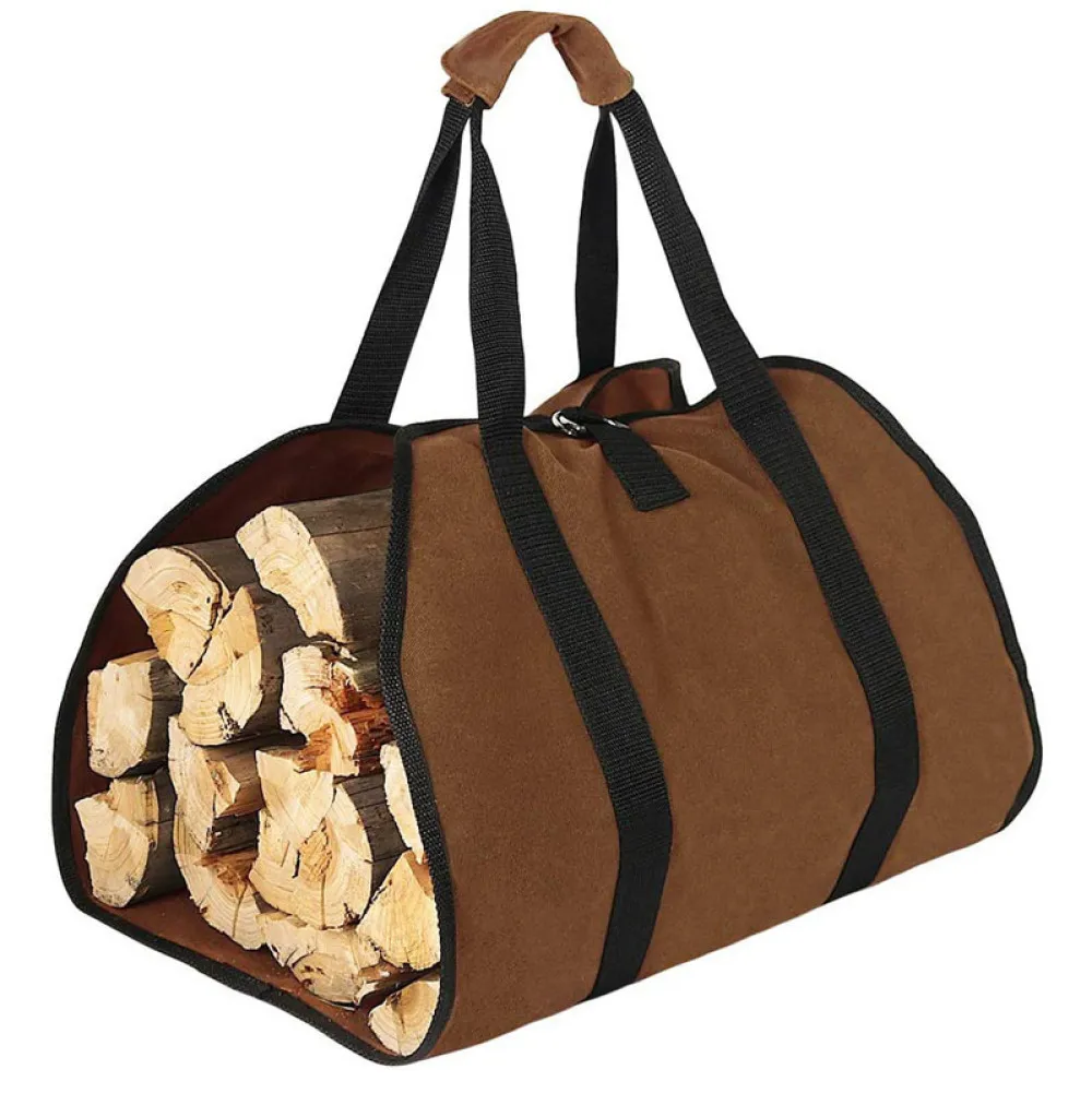 

Portable Firewood Wood Log Carrier Bag Outdoor Camping Firewood Holder Carry Storage Bag Handbag Wood Handling Bag