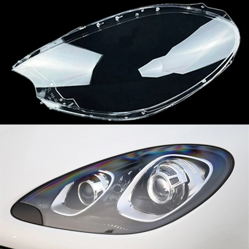 

For Porsche Macan Car Headlamps Cover Transparent Lampshades Lamp Shell Headlight Glass Lens Covers Styling 2014 2015 2016 2017