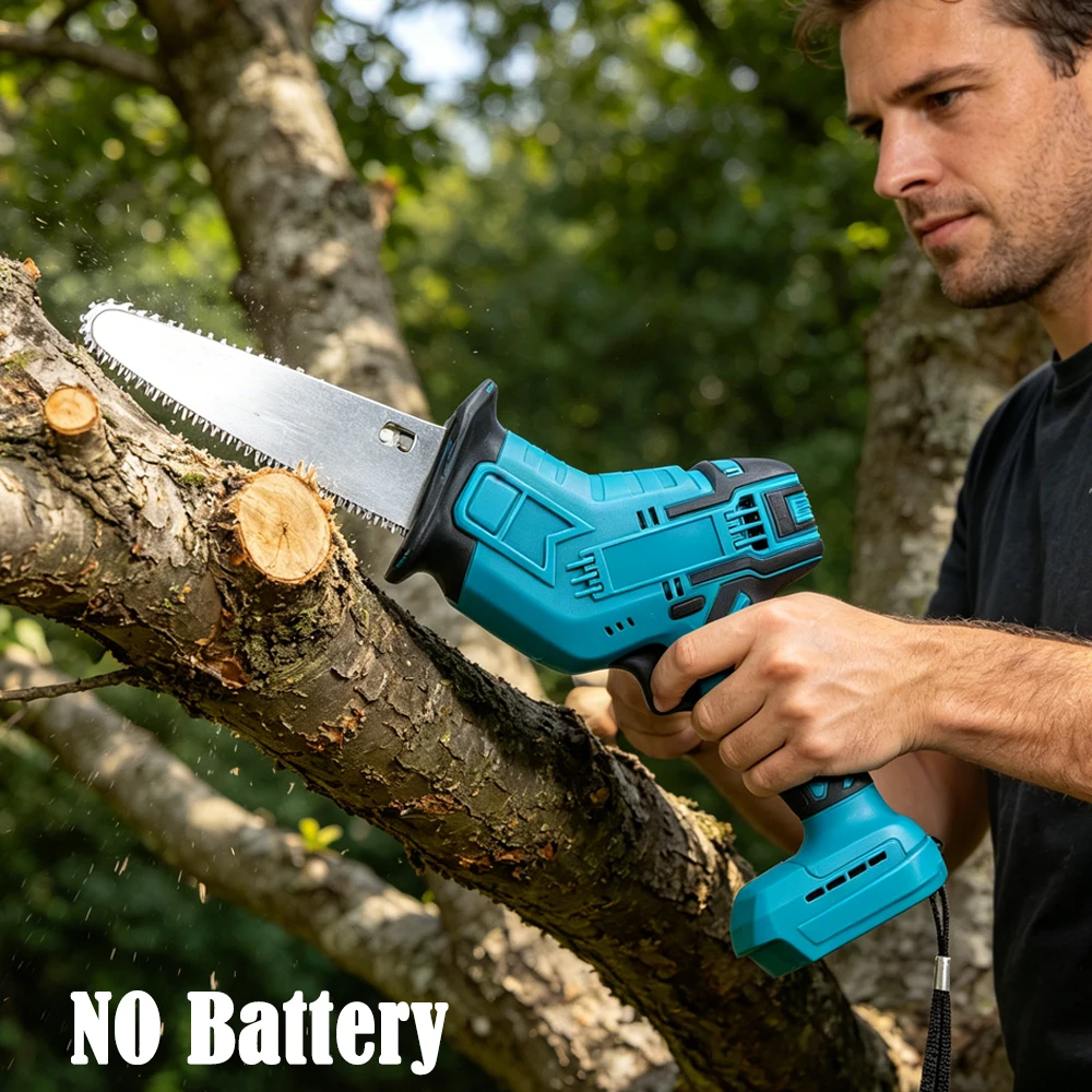 Brushless Reciprocating Saw for Dewalt 20V/Milwaukee/Makita Li-ion Battery Cutting Saber Saw Wood Metal Pipe Power Tool