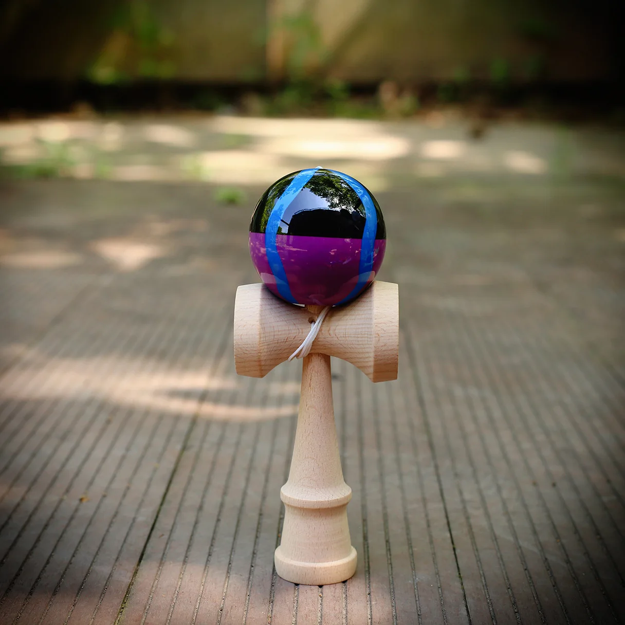 Piłka Kendama Drewniana Zabawka do Ćwiczeń na Zewnątrz, Piłki do Ćwiczeń Koordynacji Oko-Ręka dla Dzieci i Dorosłych, Zabawna Piłka do Żonglerki