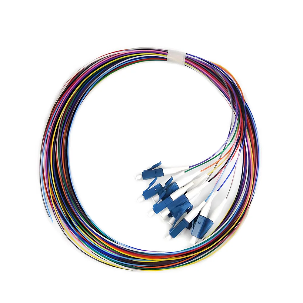 5 lots Fiber Pigtail SM Single Mode/Mulit Mode Simplex 0.9mm FTTH LC UPC/APC 4/8/12 Cores Colorful 1.5 Meter