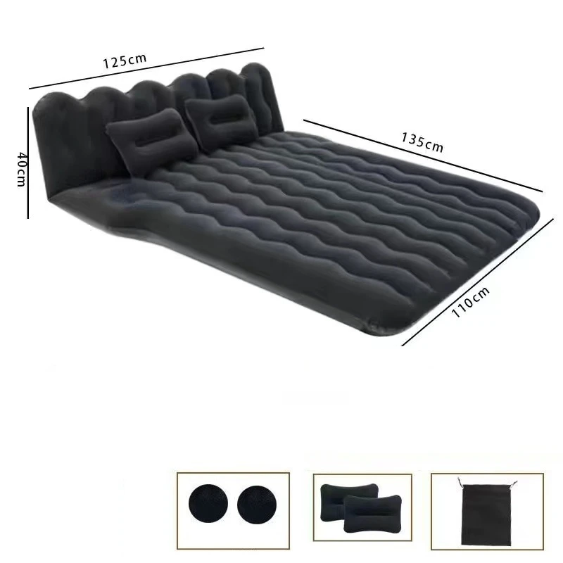 Letto da viaggio per auto materasso ad aria automatico tronco materassino gonfiabile sedile posteriore letti cuscini per esterni accessori per