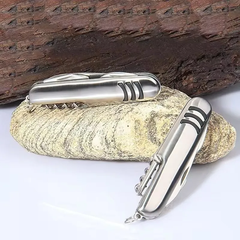 Multifunctional Folding Stainless Steel Knife Swiss Army Knife Camping Knife Fruit Knife Barbecue Universal Knife image 4