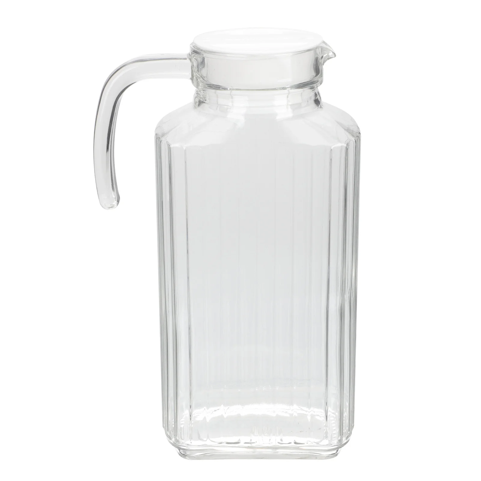 

Large Capacity Cold Water Kettle Glass Premium Material Portable Water Jug Leak Proof for Home Party Ice Tea Lemonade Beverage