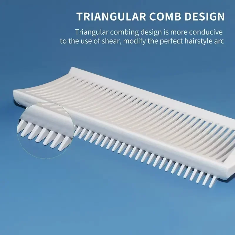 مشط احترافي لقص الشعر المسطح للرجال، فرشاة مقاومة للحرارة، أداة تصفيف الشعر في الصالونات