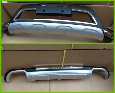 

High quality For KIA SportageR 2015-2017 plastic ABS Chrome Front&rear Bumpers Skid Protector Molding 2pcs(front + back)