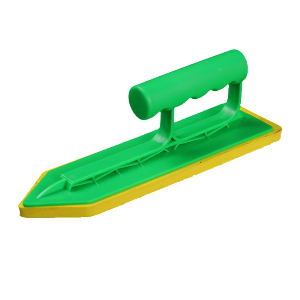 Espátula de esponja para mampostería para entusiastas del bricolaje, herramienta para calafateo, acabado profesional, diseño de pala corrugada, mango ergonómico