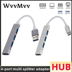 4 Port USB 3.0 HUB USB HUB High Speed type c Splitter 5Gbps For PC laptop Computer Accessories Multiport HUB 4 USB 3.0 2.0 Ports