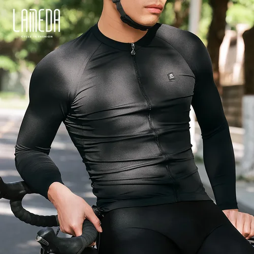 Imagen 2 del producto Lameda-Camiseta de ciclismo para hombre, ropa de ciclismo transpirable de secado rápido, Top de manga larga, camisa de ciclismo para primavera y verano