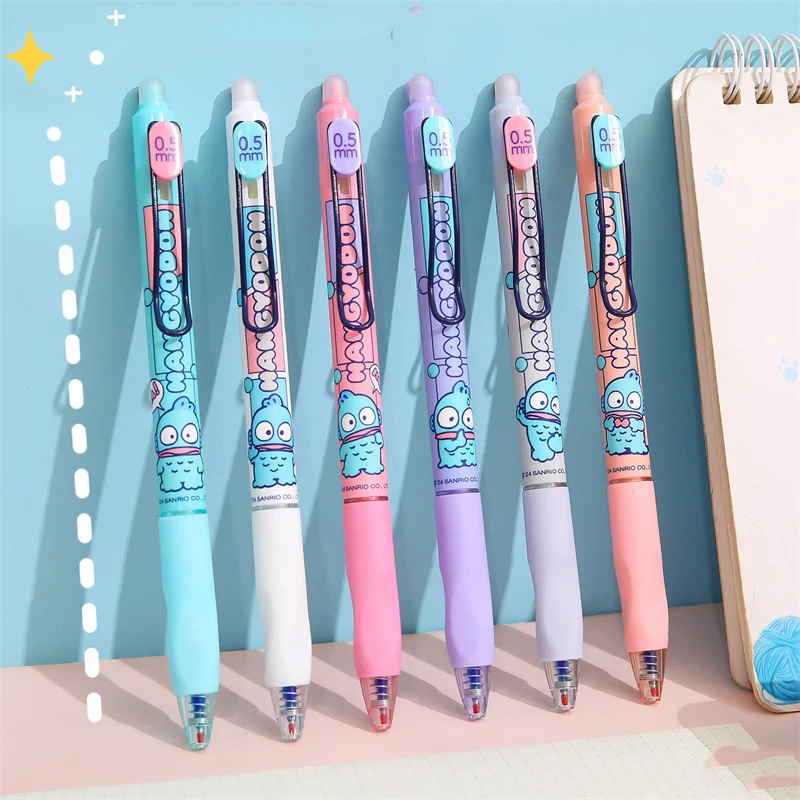 36pcs/lot Kawaii Sanrio Hangyodon Erasable Gel Pen Cute 0.5mm Blue Ink Neutral Pens Promotional Gift Office School Supplies