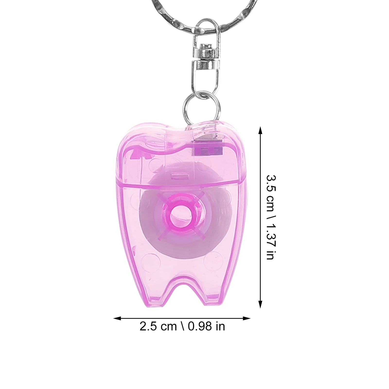 

5pcs Portable Dental Keychain Compact Case For Travel Practical Floss Picks On The Go Fresh Breath Tool Convenient Dental Floss